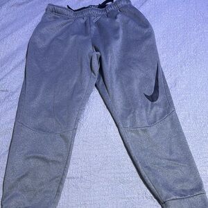 Nike Gray Joggers with Black Logo